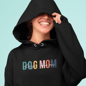Dog Mom Hoodie Black v1
